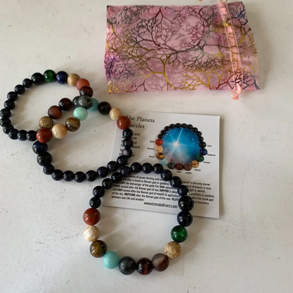 THE PLANET THREE BRACELETS NEW WITH POUCH